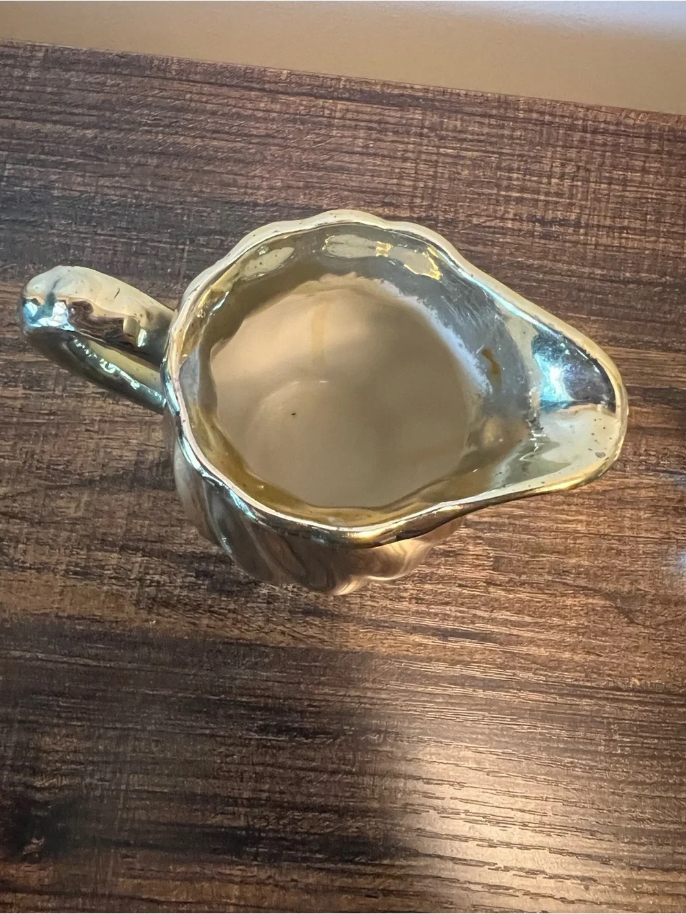Vintage Unique Porcelain Gold Sugar And Creamer Set Japan Swirl Design